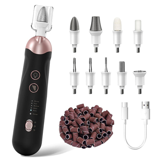 Hoxida Electric Nail File Toe Nail Grinder for Thick Toenails Manicure Kit