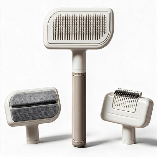 Deshedding Brush Set,3-In-1 Pet Grooming Brush Set for Dogs Cats