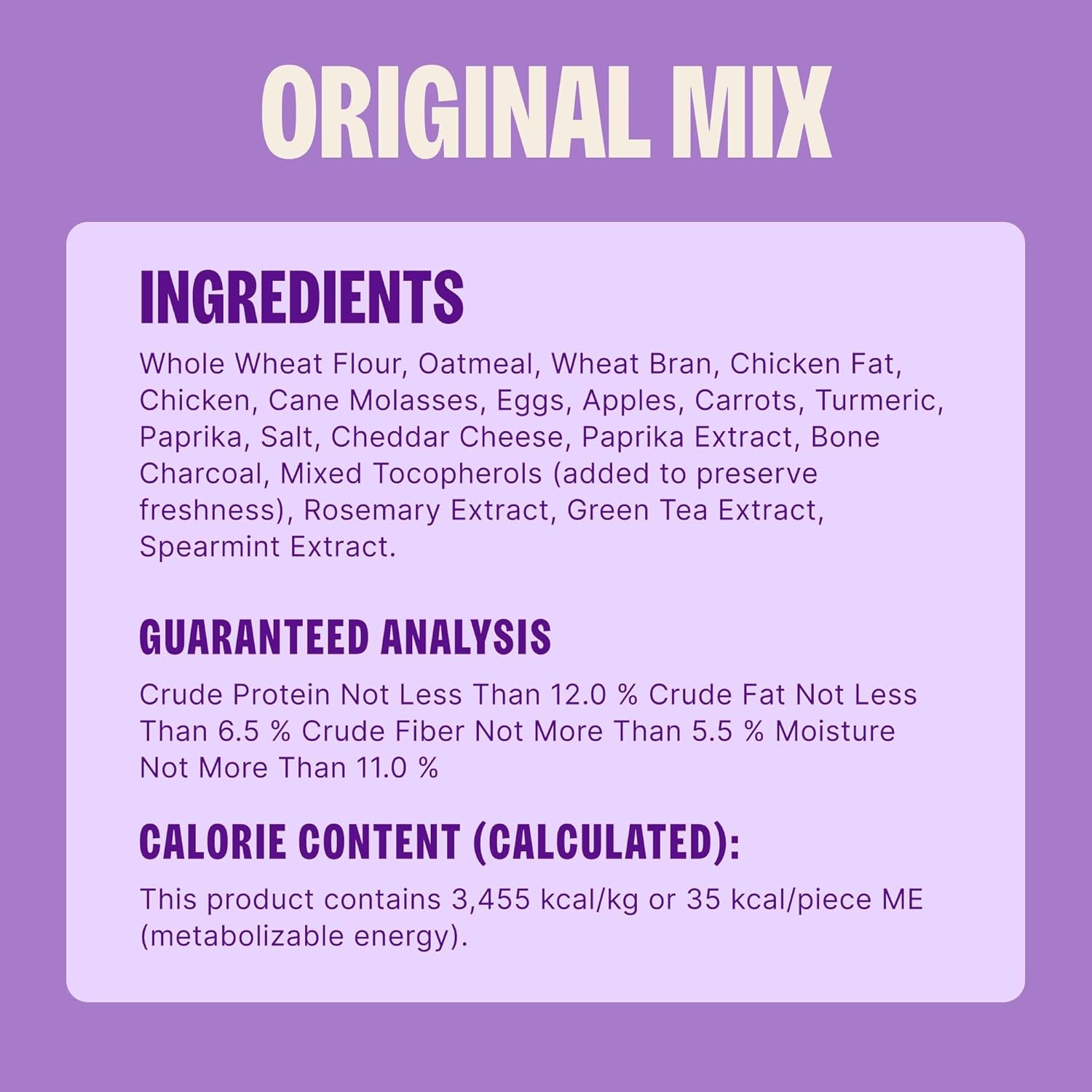 Wellness Old Mother Hubbard Classic Original Mix Dog Biscuits, Natural Training Treats, 4 Flavors, Mini Size, 3.8 Lb Bag