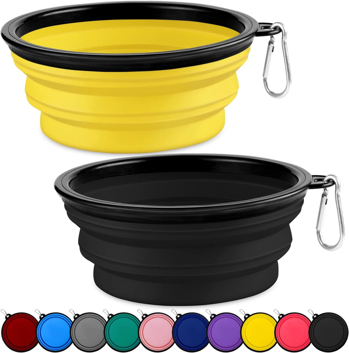 Collapsible Dog Bowl, Lightweight and Portable, Ideal for Outdoor, Hiking, Camping, and Walking Your Dog
