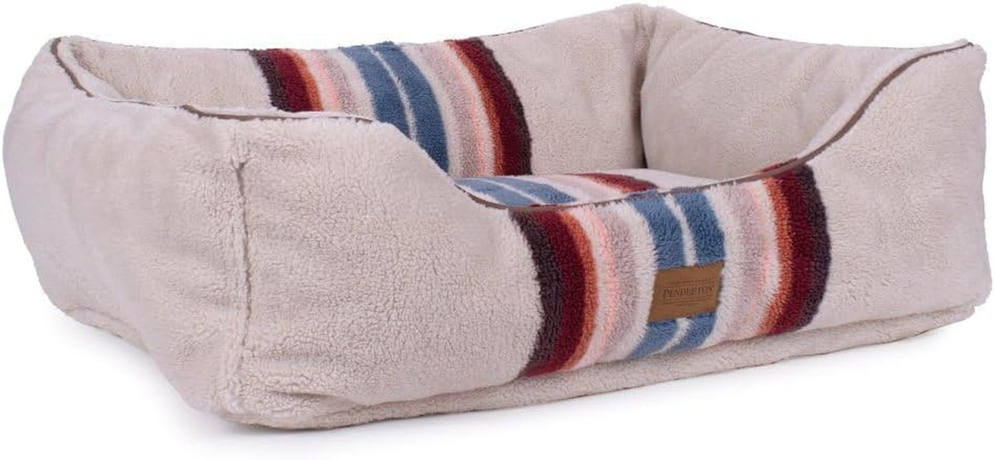 Pendleton Harding Tonal Berber Kuddler Dog Bed in Gray, M