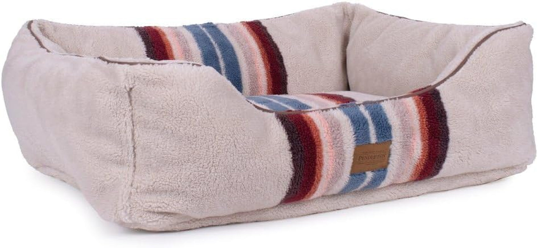 Pendleton Harding Tonal Berber Kuddler Dog Bed in Gray, M