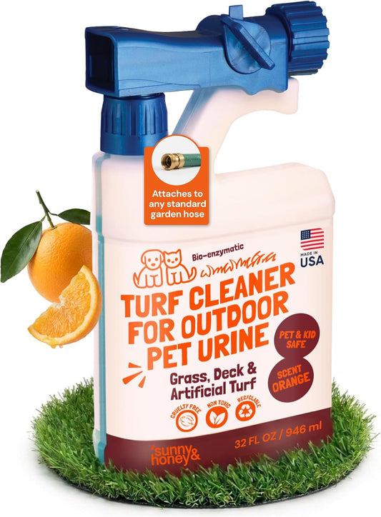 Sunny & Honey Grass & Artificial Turf Cleaner for Pet Urine Outdoor 32Floz
