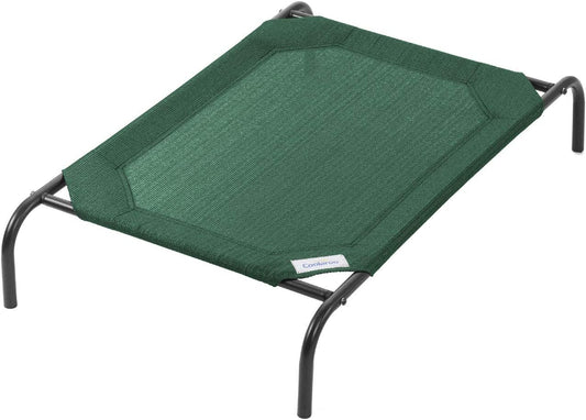 Coolaroo the Original Cooling Elevated Pet Bed, Medium, Brunswick Green