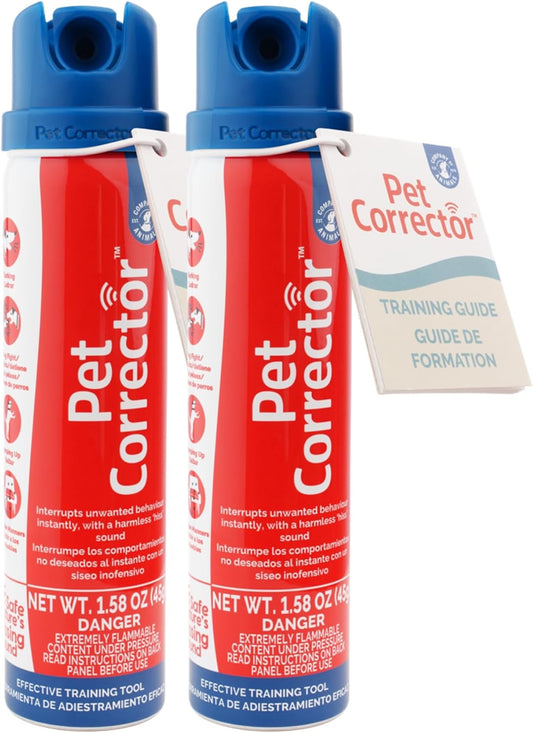 PET CORRECTOR Dog Trainer, 50Ml. 2 Pack- Stops Barking, Jumping Up, Place Avoidance, Food Stealing, Dog Fights & Attacks. Help Stop Unwanted Dog Behaviour. Easy to Use, Safe, Humane and Effective.