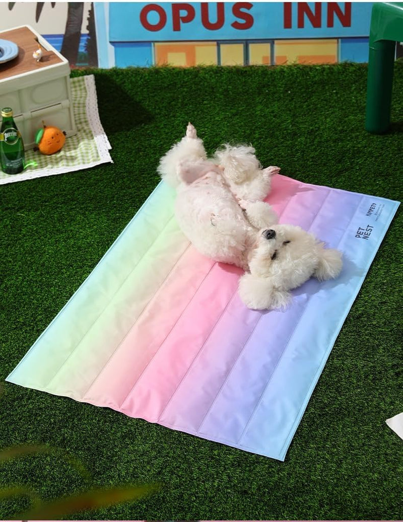 Dog Cat Cooling Mat 24×18", Waterproof Scratch Resistant Gel Pad Easy Clean