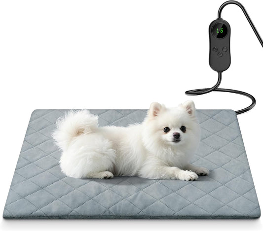 Heated Cat Bed for Pet/Cats/Dogs, Cat Heating Pad Indoor (16" X 28")