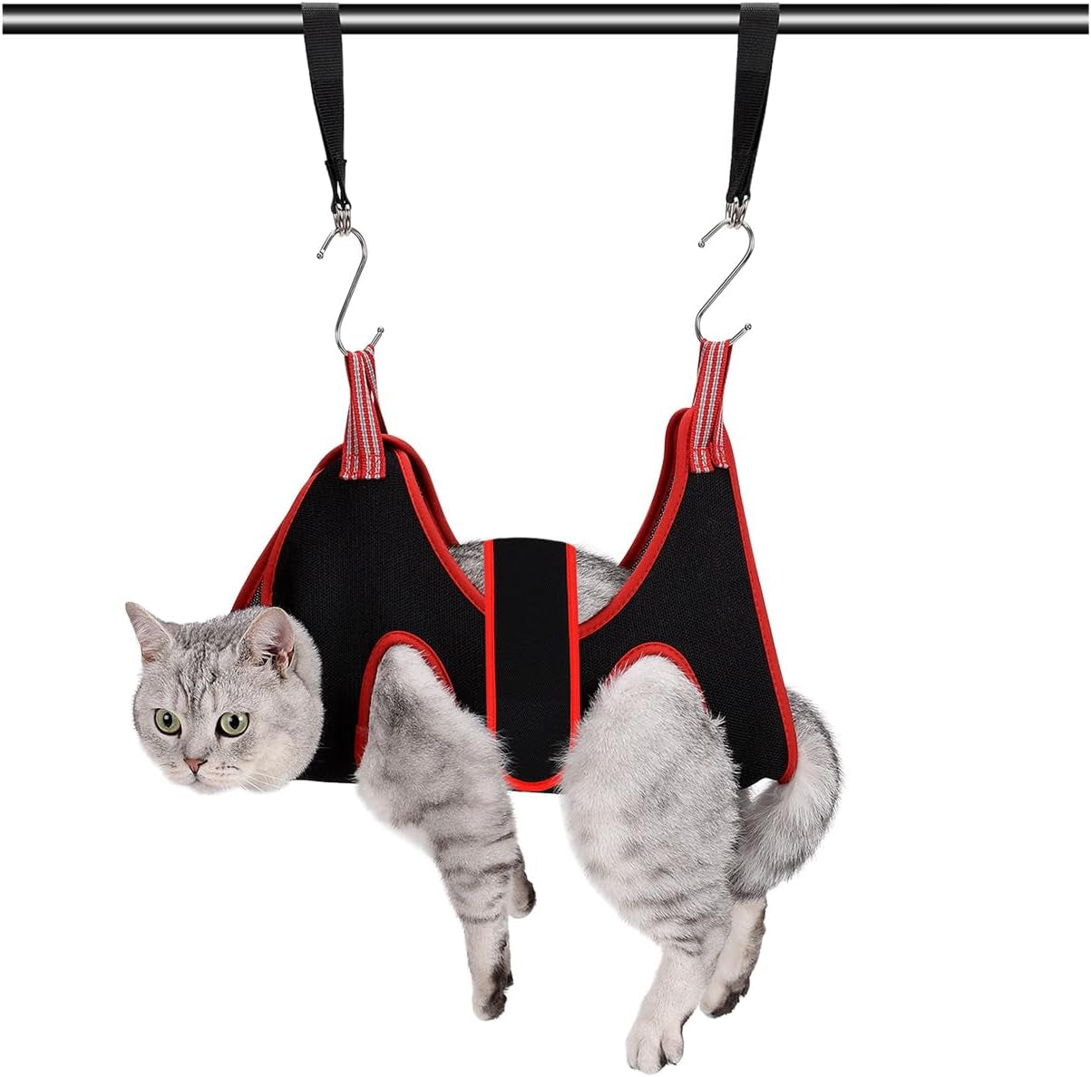 Cat Grooming Hammock Harness for Small Dogs,Pet Hammock Restraint Bag,Dog Grooming Sling for Trimming Nail and Ear/Eye Care(Xs Size,6.5")