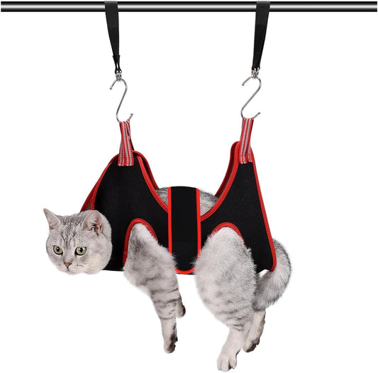 Cat Grooming Hammock Harness for Small Dogs,Pet Hammock Restraint Bag,Dog Grooming Sling for Trimming Nail and Ear/Eye Care(Xs Size,6.5")