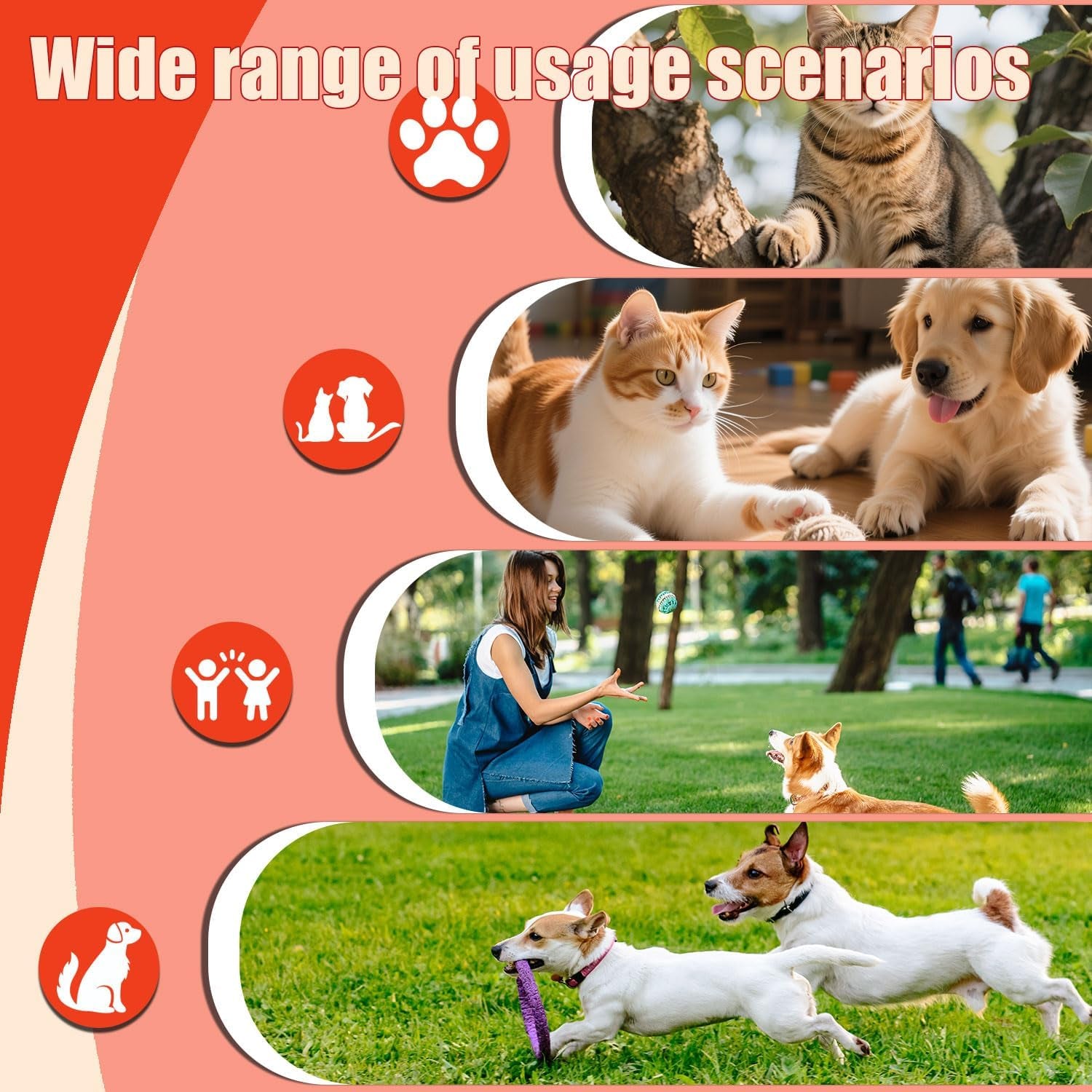 GPS Tracker for Dogs & Cats - No Monthly Fee, Waterproof Real-Time Tracking Collar for Pets, Kids,Luggage & Assets | 367-Day Battery Life | Ios & Android Compatible | Anti-Lost Device