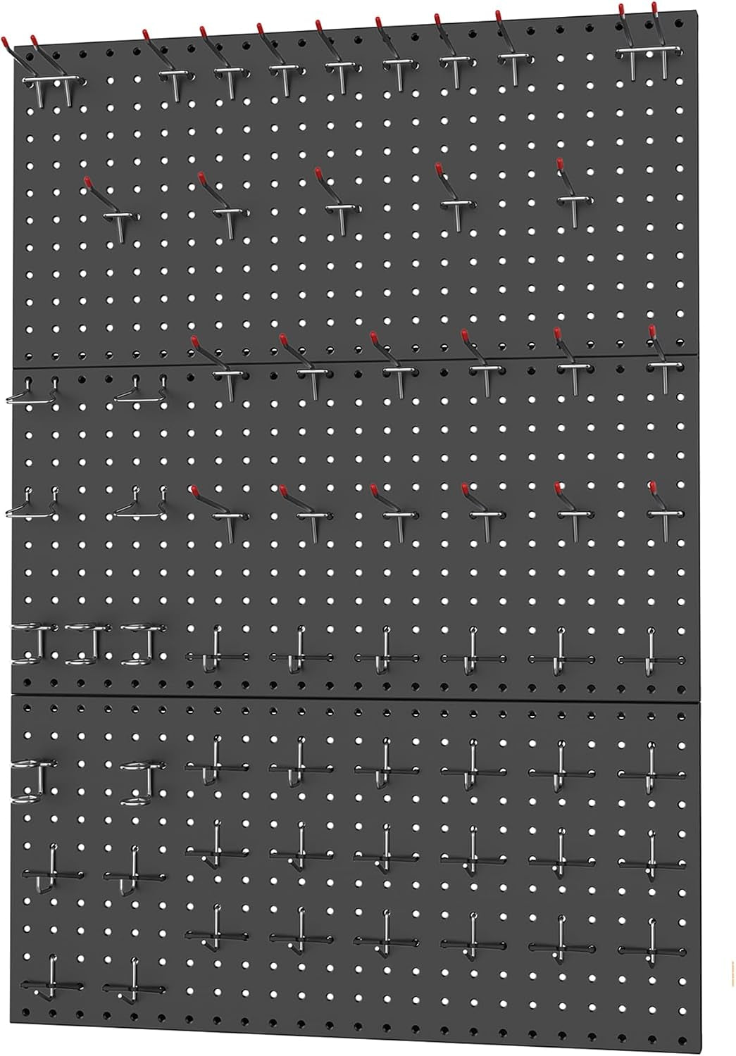 WALMANN 96 PCS Pegboard Kit with Hooks, 36X24 in Tools Storage Pegboard