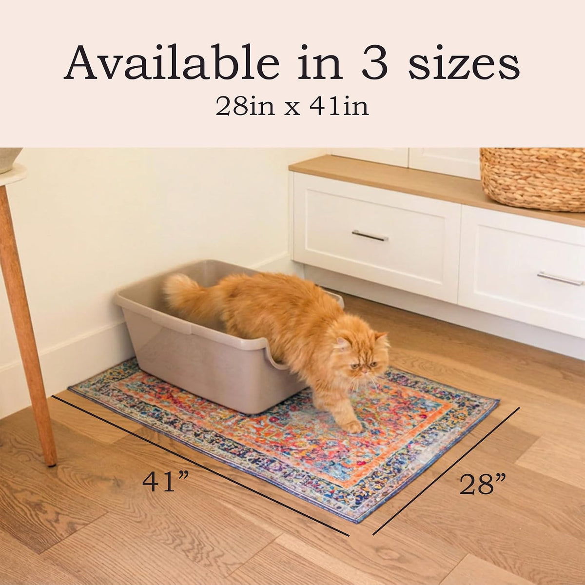 Lovewag Cat Litter Mat, Litter Box Mat, Blue Mesa, 28X41, 2 Pack