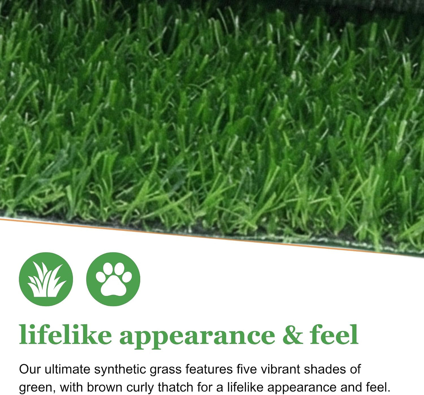 Porch Potty Standard Artificial Grass for Dogs Replacement Turf, 4Ft X 2Ft | Mesh Backing, Enhanced Drainage & Leak Prevention, Replacement Synthetic Grass with Sprinkler Holes for Dog Potty Systems