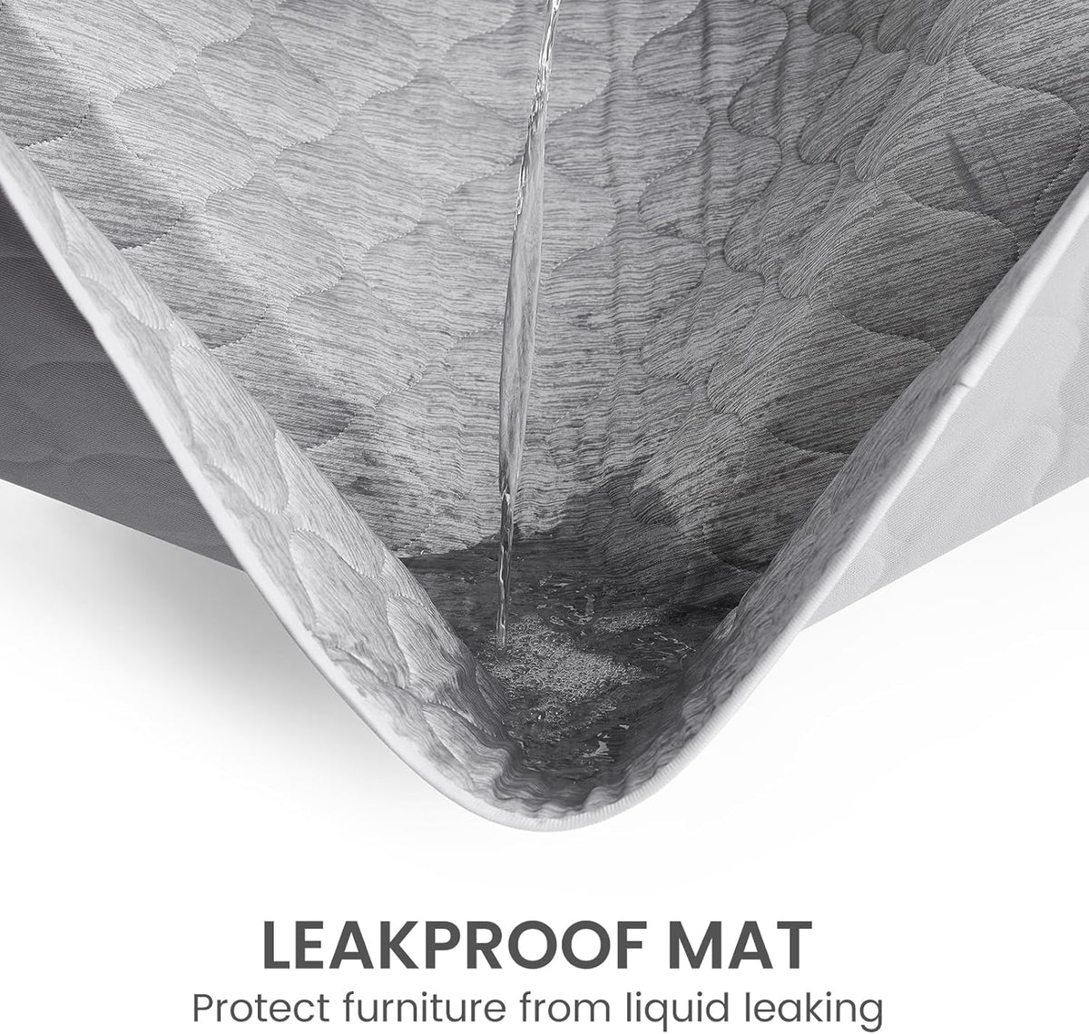 Cozy Bliss Leakproof Cooling Blanket for Medium Dogs – Q-Max 0.5, Durable & Washable Dog Cooling Mat for Hot Weather, Soft Pet Throw & Couch Protector for Dogs & Cats, 30X40 Inch, Heather Silver Grey