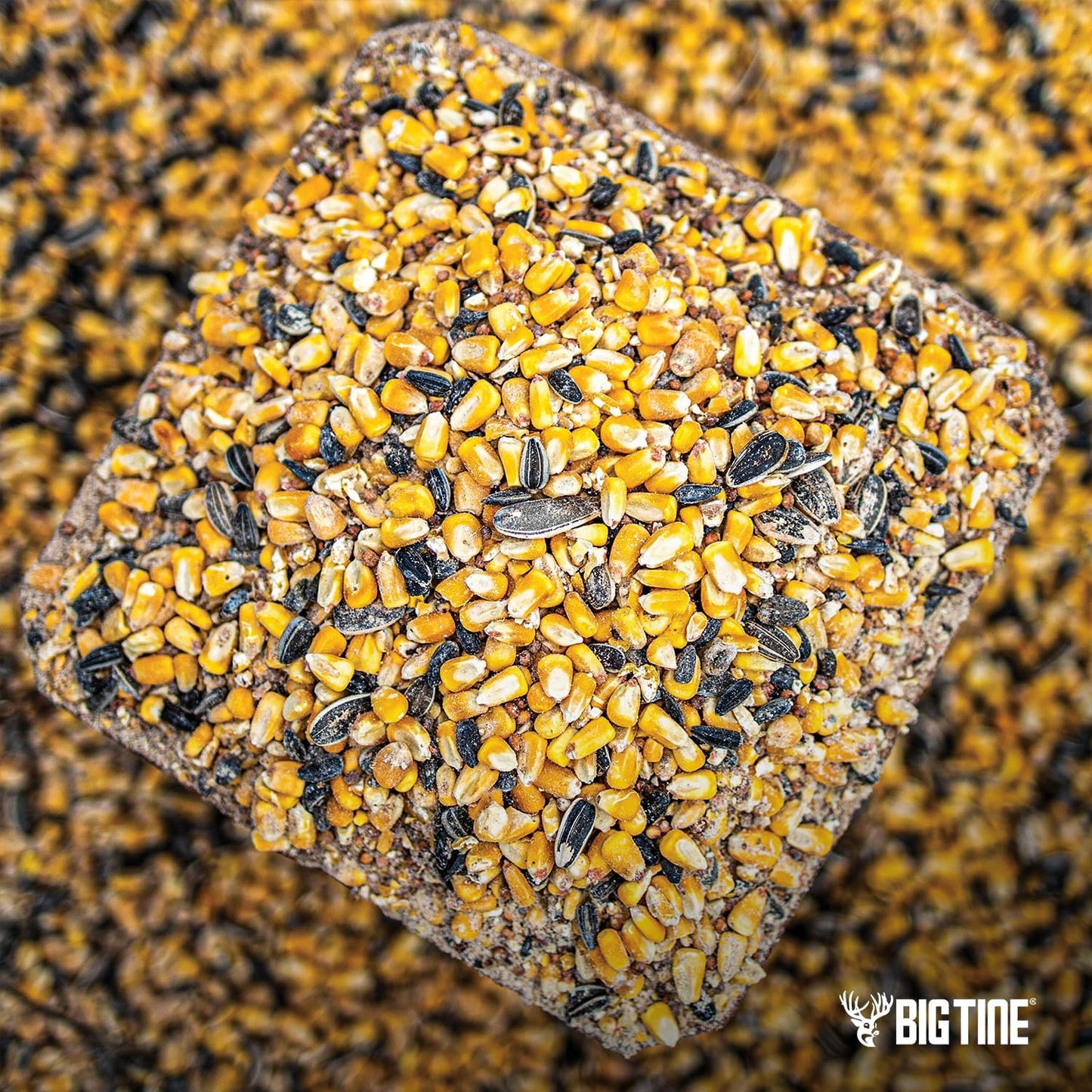 Big Tine Fortified Deer Blend, 10 Lbs, Cherry Rush Flavor, Whole Grain Feed, Nitro Mineral Formula, Nutritious, Packed with Vitamins and Minerals, Supports Antler Growth, Gravity or Ground Feeding