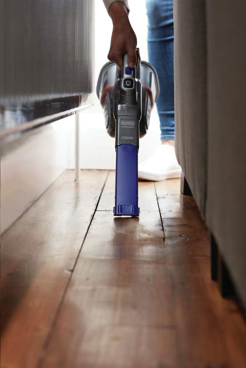 BLACK+DECKER Dustbuster Furbuster Pet Hair Vacuum with Motorized Pet Hair Brush, Handheld Vacuum Cordless for Home and Car, Rechargeable, Portable, Powerful Suction, Advancedclean (HHVK515JP07)