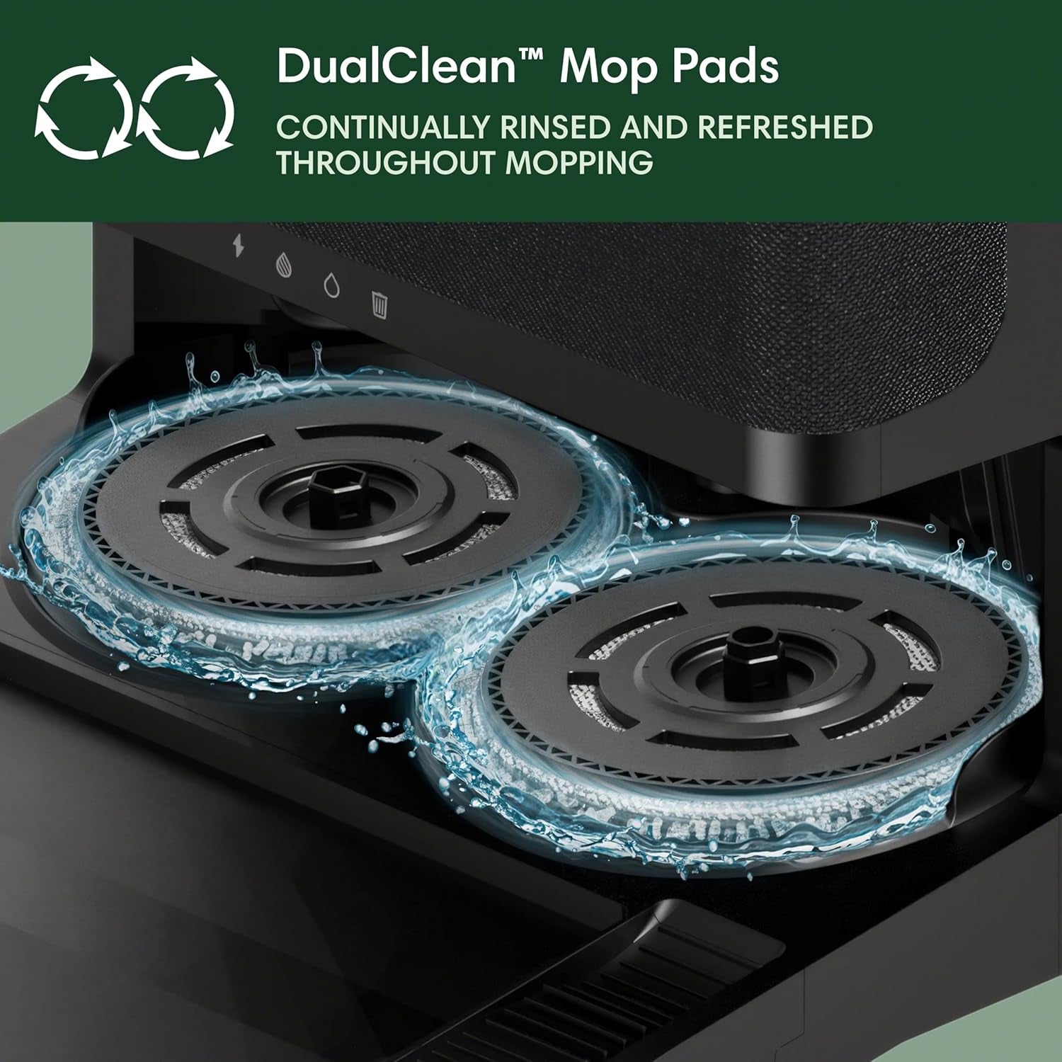 Irobot Roomba plus 405 (G181) 2In1 Vacuum & Mop Robot with Autowash Dock - Dual Spinning, Smart & Fast Mapping, Ideal for Pet Hair, Self-Empties 75 Days, Intense Suction, Pad Washing & Drying