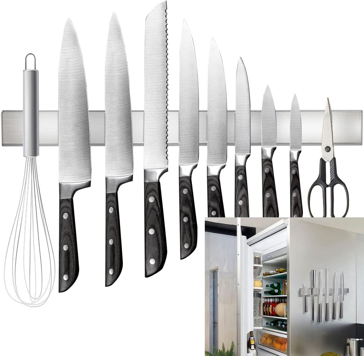 Magnetic Knife Holder for Refrigerator, 17Inch