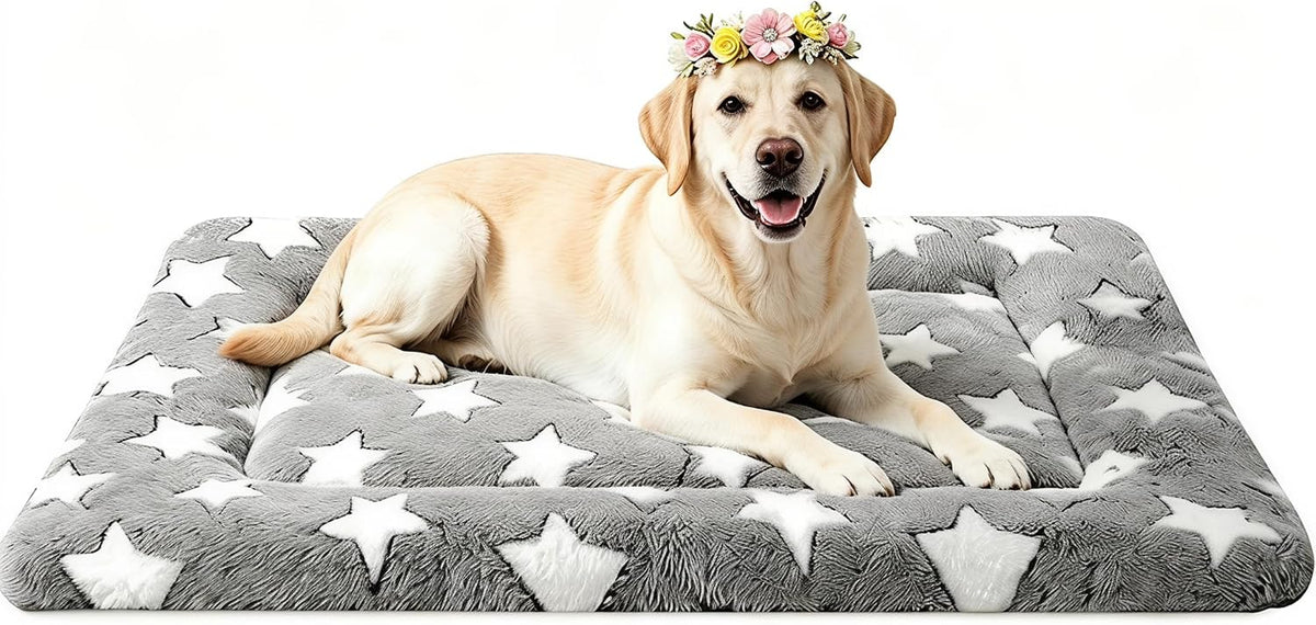 Dog Bed Mat - Reversible Dog Crate Bed Mats, Soft & Breathable Kennel Pad, Durable Crate Bed for Small Medium Large Dogs & Cats