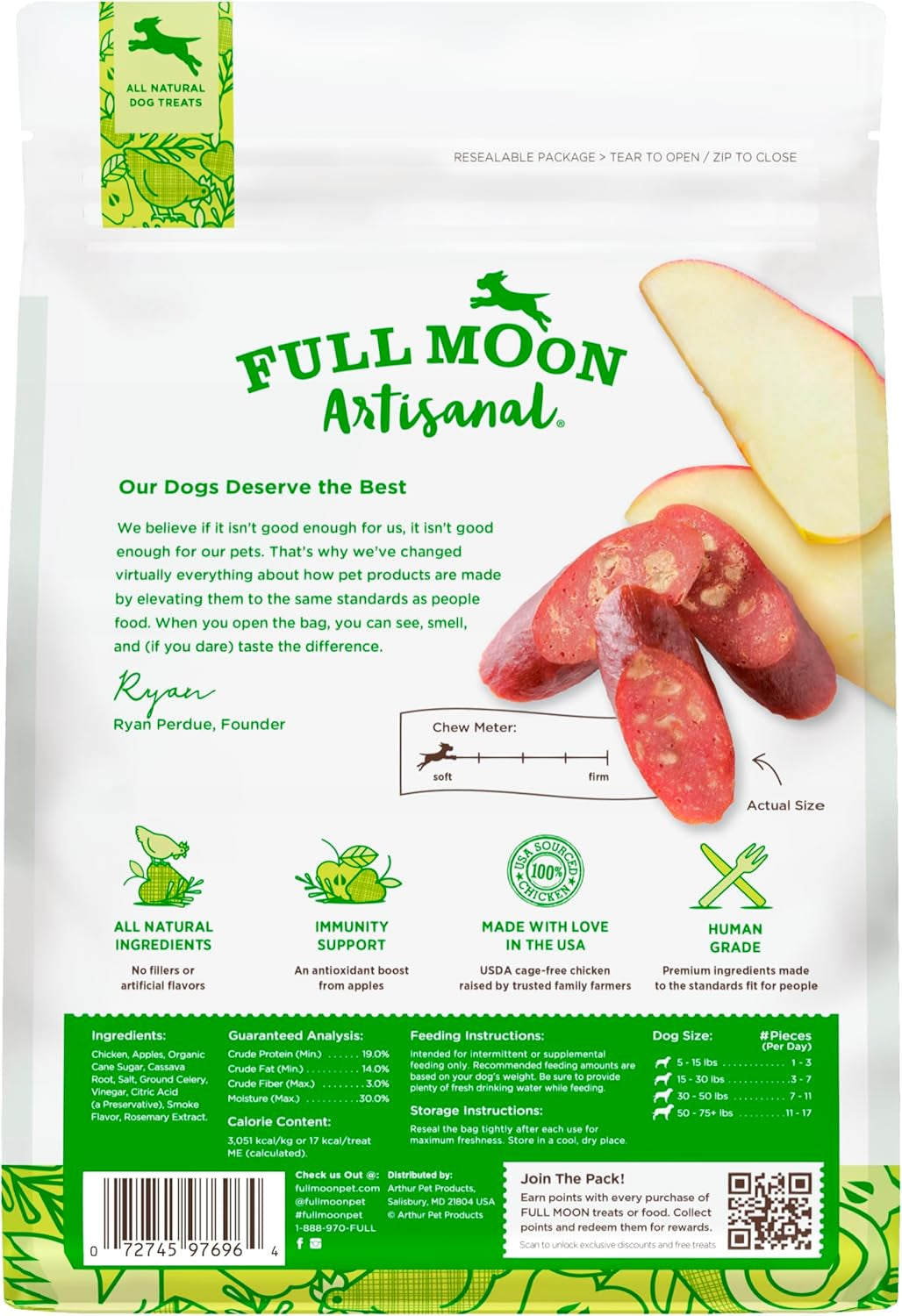Full Moon Chicken Apple Sausage 12.0 Oz