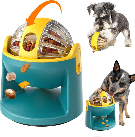 2-In-1 Dog Puzzle Toy, Interactive Treat Dispensing Ball