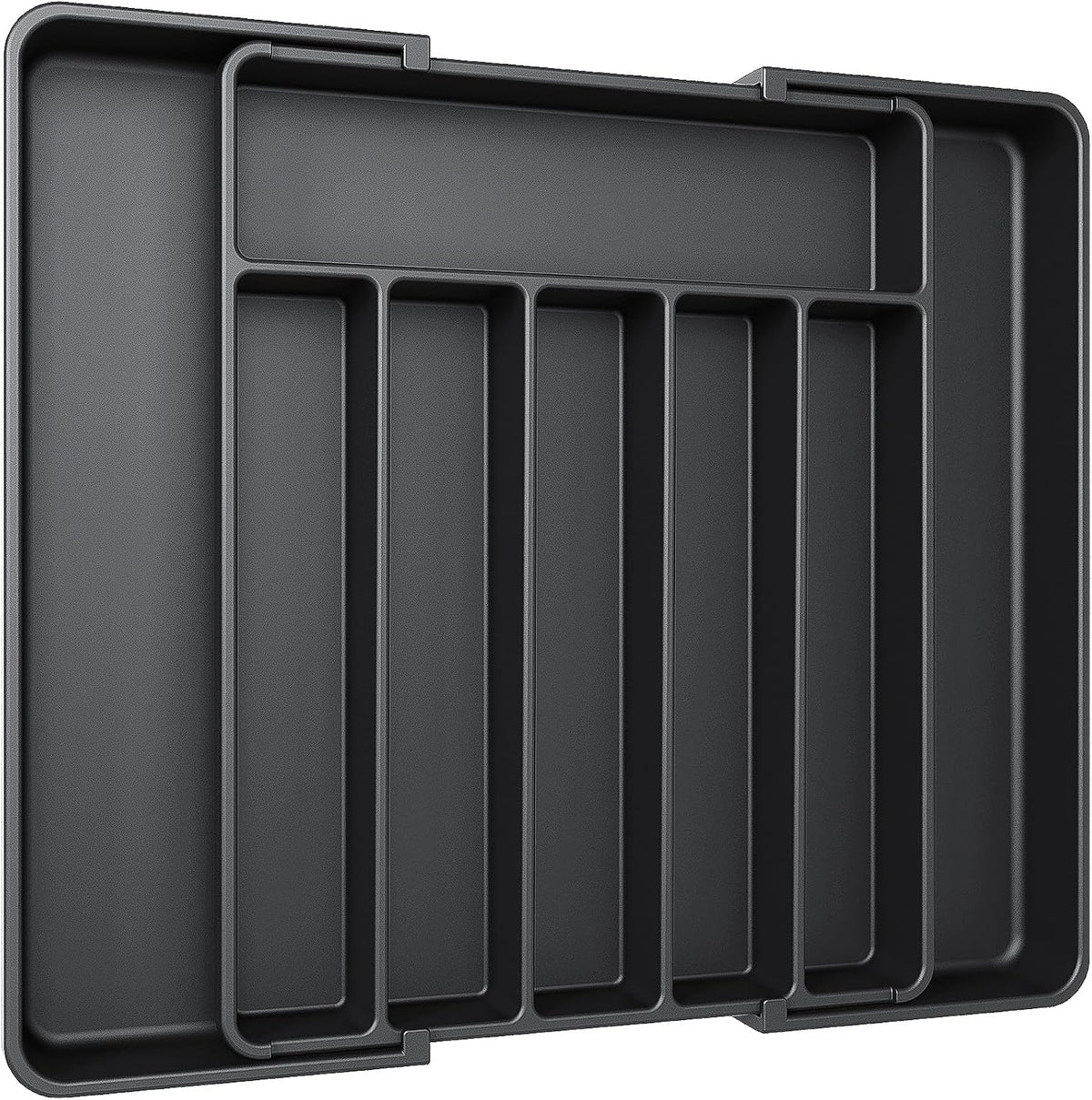 Aujen Silverware Drawer Organizer, Adjustable Utensil Cutlery Tray