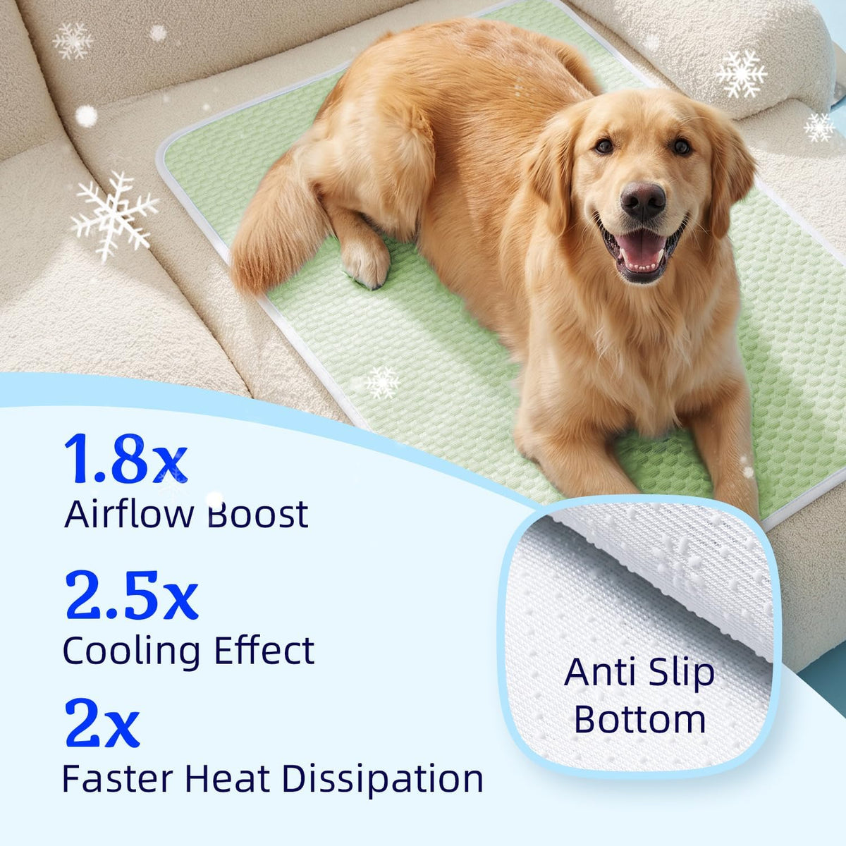 Mora Pets Dog Cooling Mat Cat Cooling Pad Instant Pet Cool Bed Mat Small