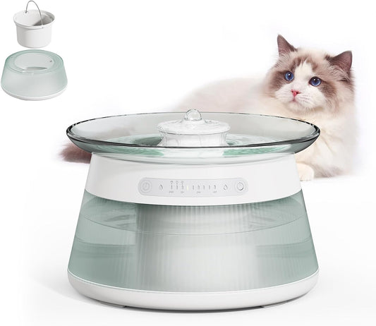Smart Cat Water Fountain, Filterless Automatic Cat Drinking Fountain