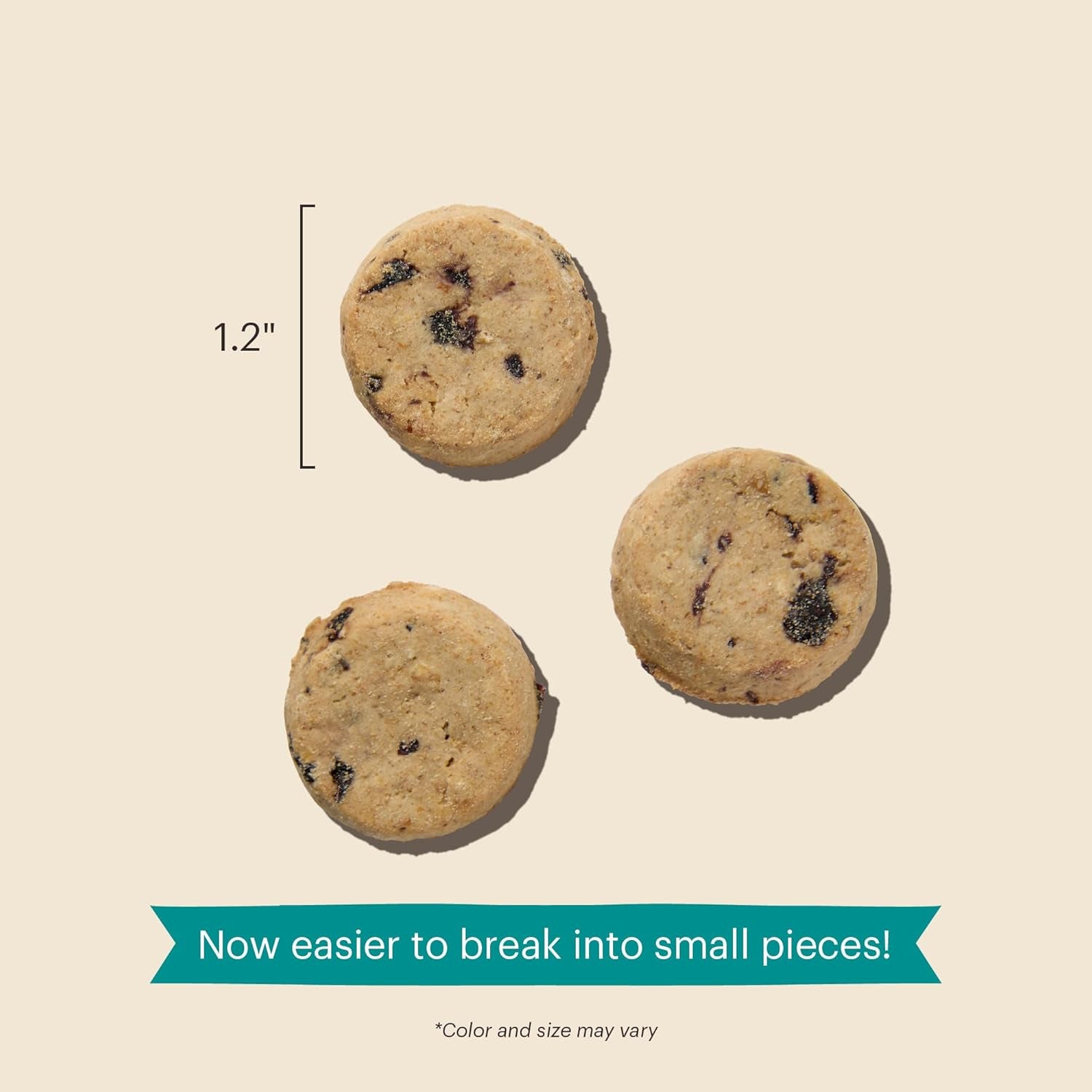 The Honest Kitchen Goat'S Milk N' Cookies: Slow Baked with Blueberries & Vanilla, 8 Oz Bag