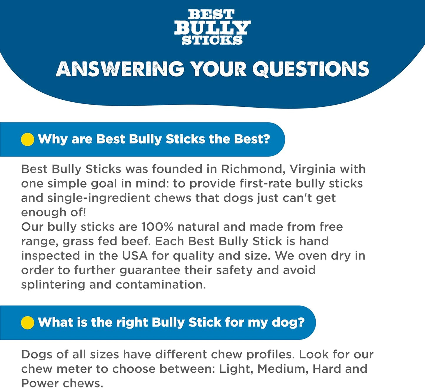 Best Bully Sticks Odor-Free Junior Bully Sticks for Dogs - 4-8 Inch 16 Oz (Pack of 1) - Easily Digestible, 100% Grass-Fed Beef, No Grain or Rawhide