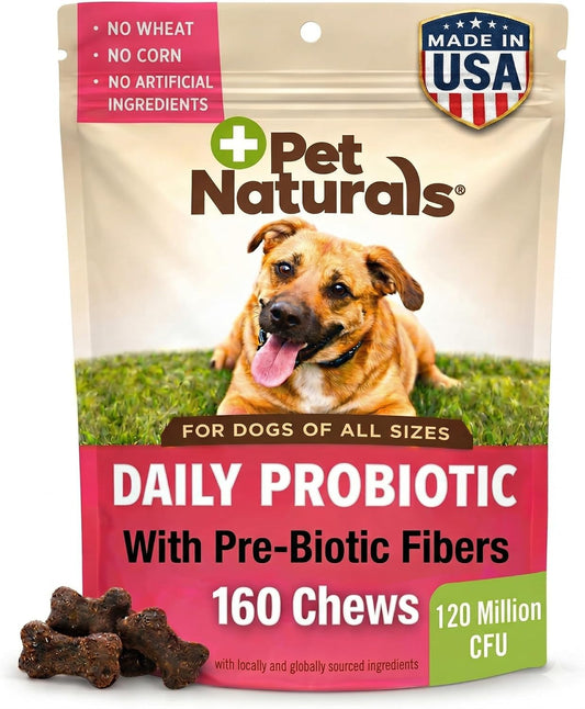 Pet Naturals Daily Probiotic Soft Chews for Dogs, Duck, 160 Count