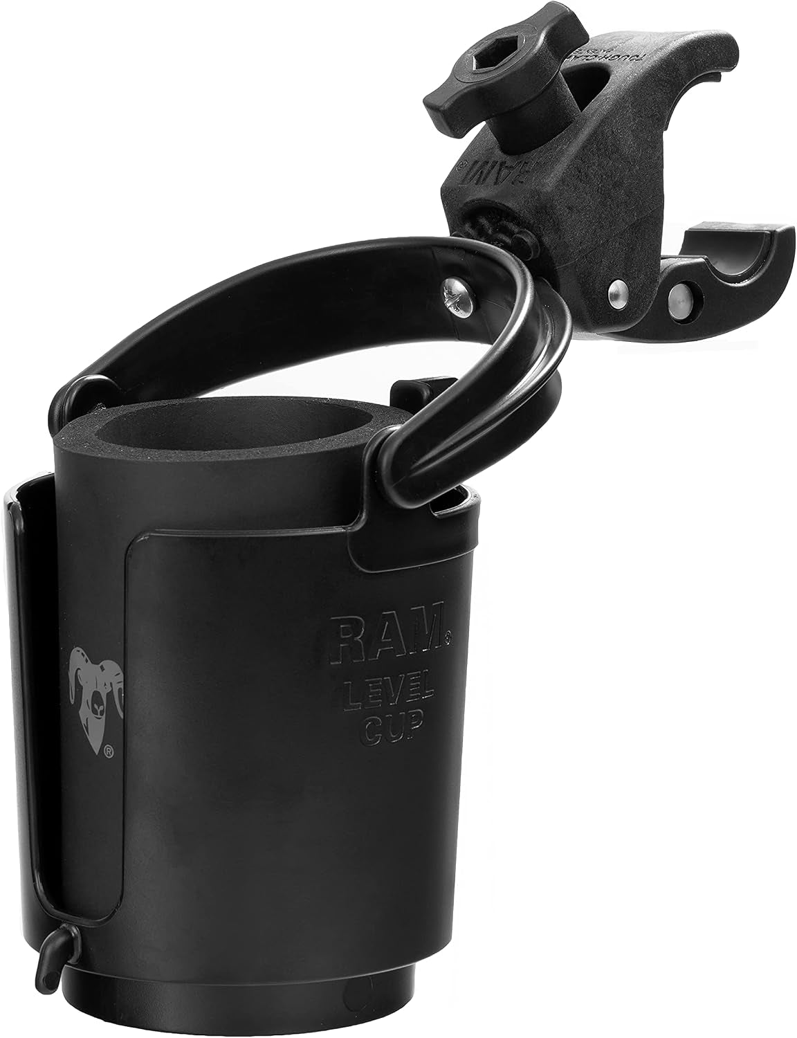 RAM MOUNTS Tough-Claw Cup Holder with B Size 1" Ball, Self-Leveling