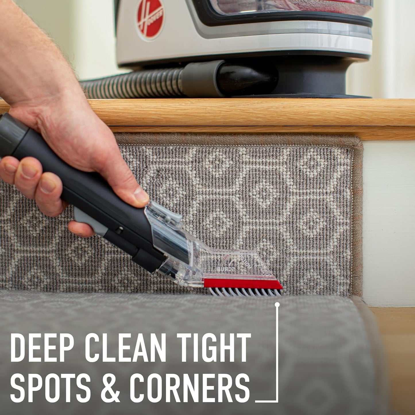 Hoover Cleanslate plus Portable Carpet + Upholstery Spot Cleaner Machine, Powerful Suction with Versatile Tools, Pet Stain Remover, Car and Auto Detailer, Pair with Hoover Carpet Cleaner Solution