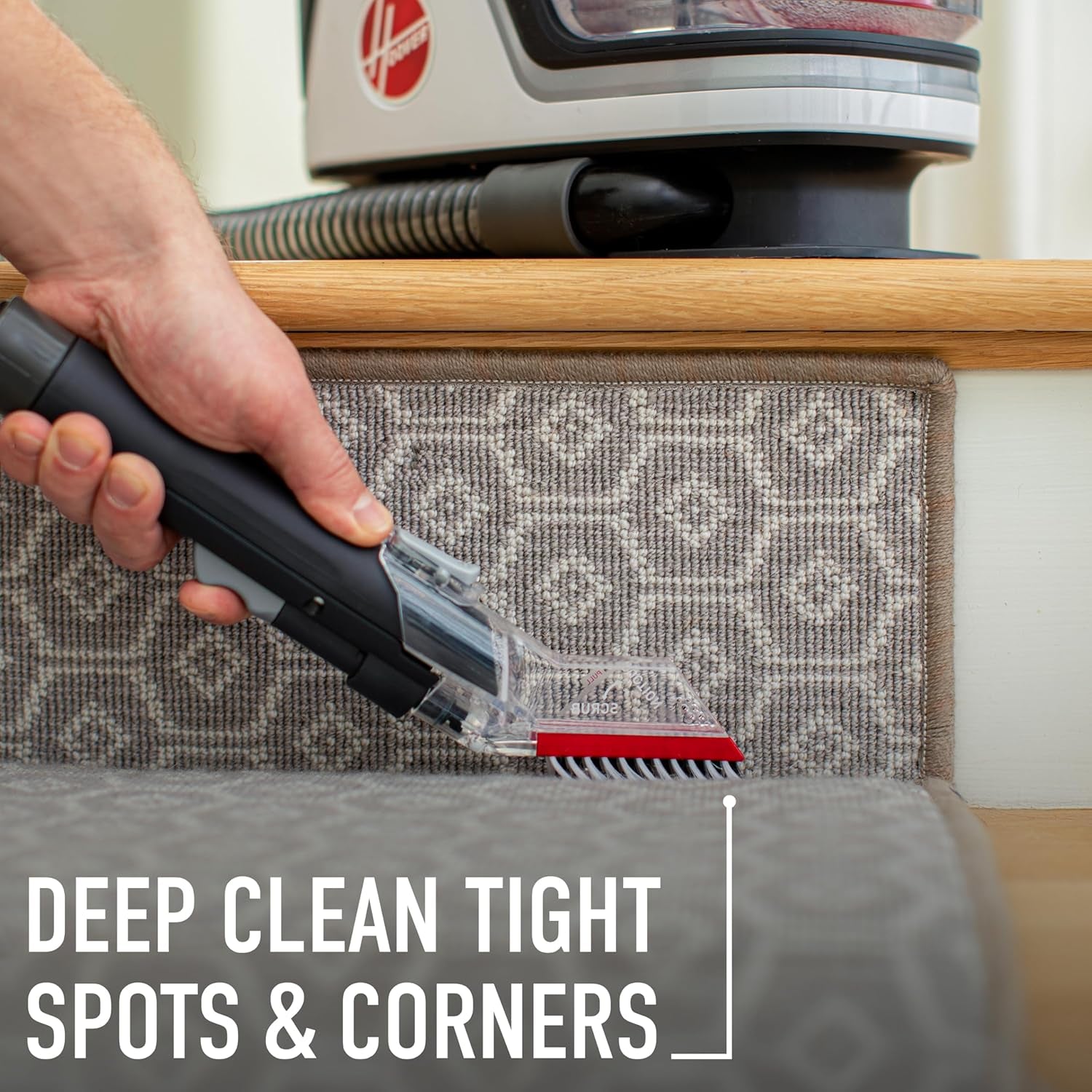 Hoover Cleanslate plus Portable Carpet + Upholstery Spot Cleaner Machine, Powerful Suction with Versatile Tools, Pet Stain Remover, Car and Auto Detailer, Pair with Hoover Carpet Cleaner Solution
