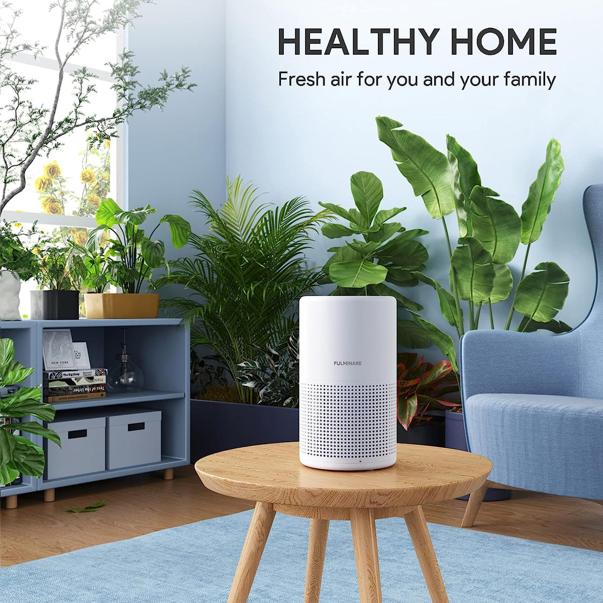 Air Purifiers for Bedroom, FULMINARE H13 True HEPA Filter up to 1086 Ft²