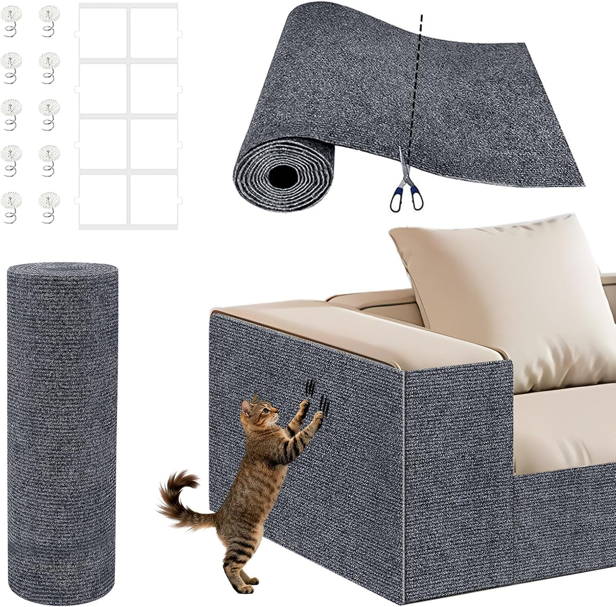 Cat Scratch Furniture Protector,Diy Climbing Cat Scratcher Couch Protector