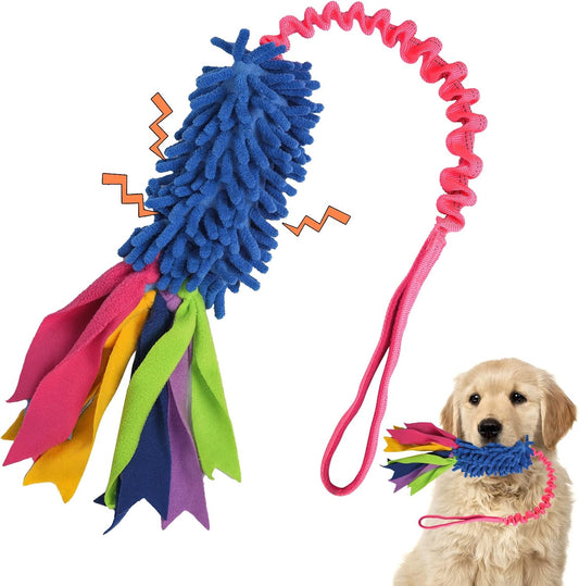 Wodoca Dog Tug Toy, Dog Toys for Aggressive Chewers, Strong Squeak Rope Toy
