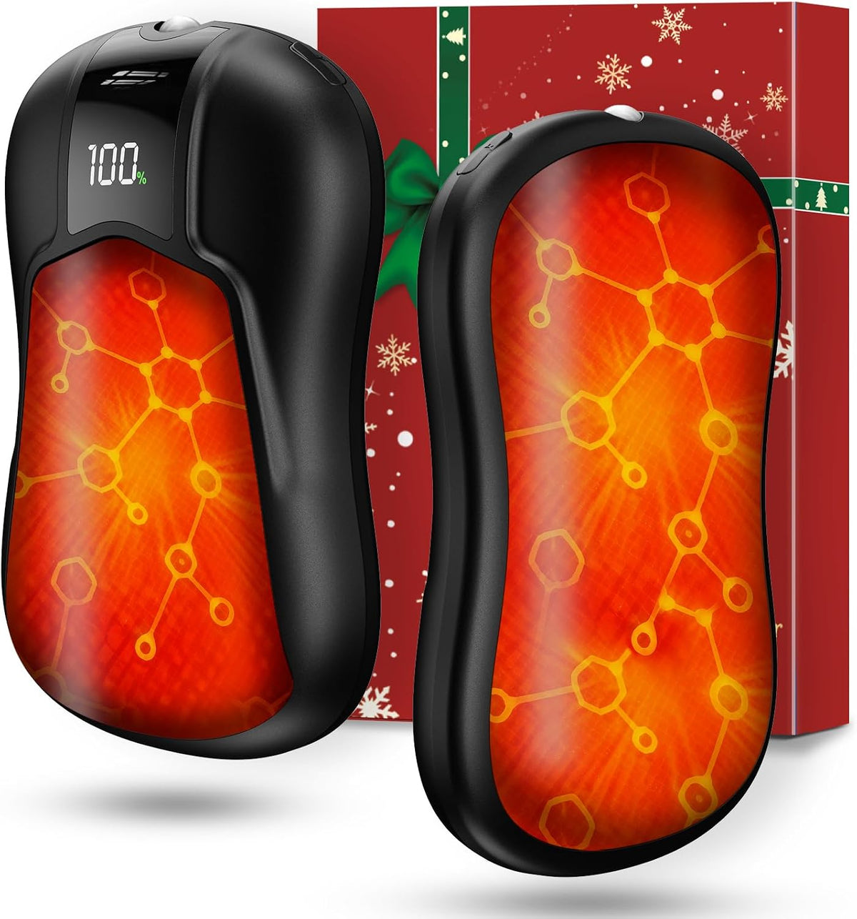 AI Dual-Sided Hand Warmers Rechargeable 2 Pack, 10000Mah 1S Ultimate Fast Heating Electric Hand Warmer with UL Certified, Portable Pocket Heater Gifts for Men Women Christmas Hunting Golf Camping
