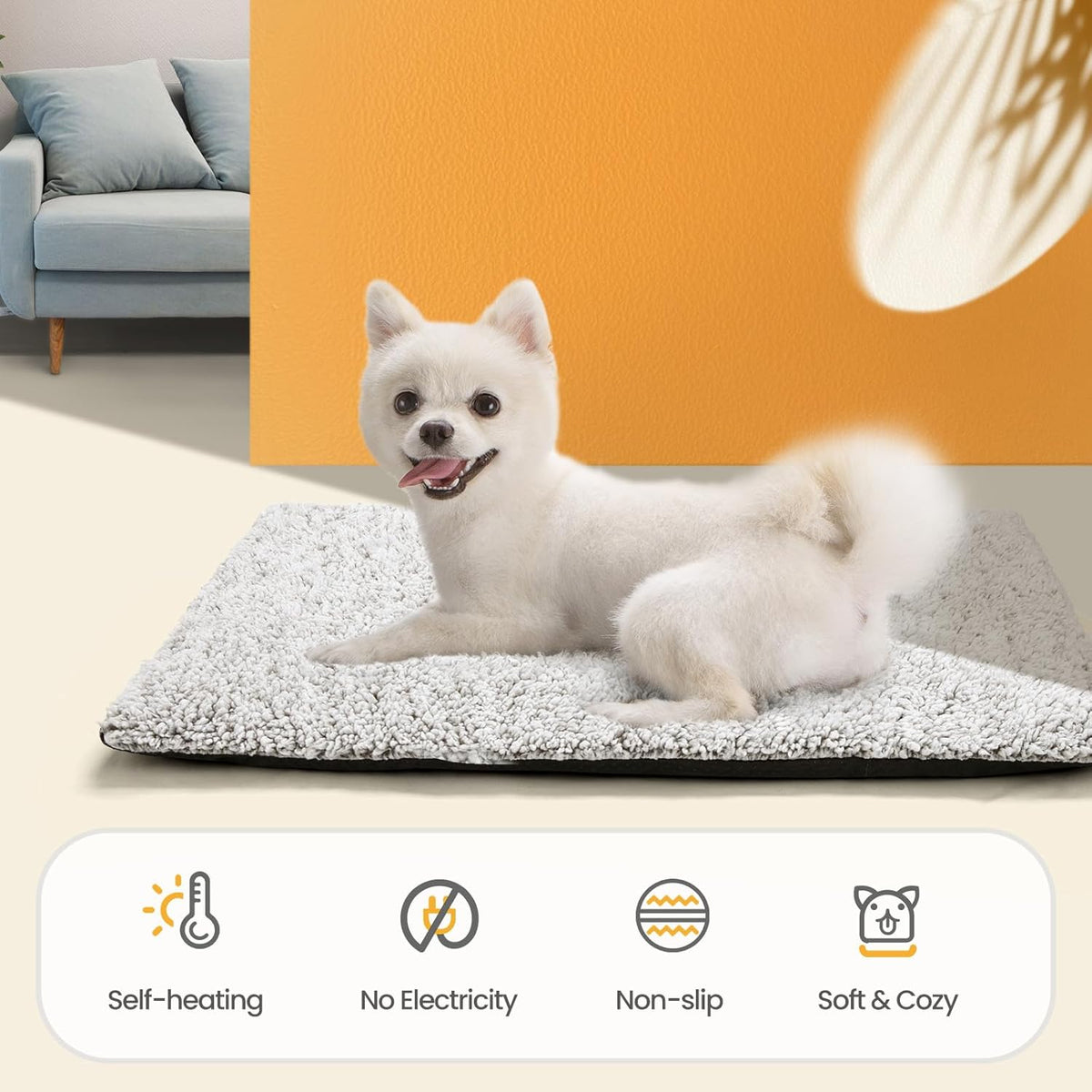 Mora Pets Self Warming Cat Bed Self Heating Cat Dog Mat Pet Pad Extra Warm