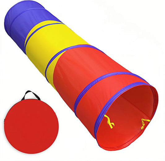 Kids Play Tunnel Tent for Toddlers, Colorful Pop up Crawl Tunnel Toy Tent for Baby Infant Children or Dog Cat Pets, Indoor & Outdoor Toys for Boy and Girl Backyard Playset