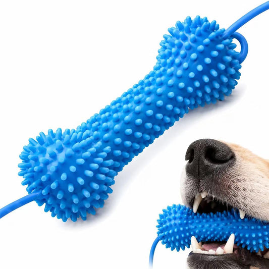 Bite and Brush Dental Toy for Dogs – Dual-Action Canine Dental Prop for Stress-Free Daily Oral Wellness, Soft Rubber Mouth Support Tool with Adjustable Strap, Fits Small Medium Large Dog Breeds (2PC)