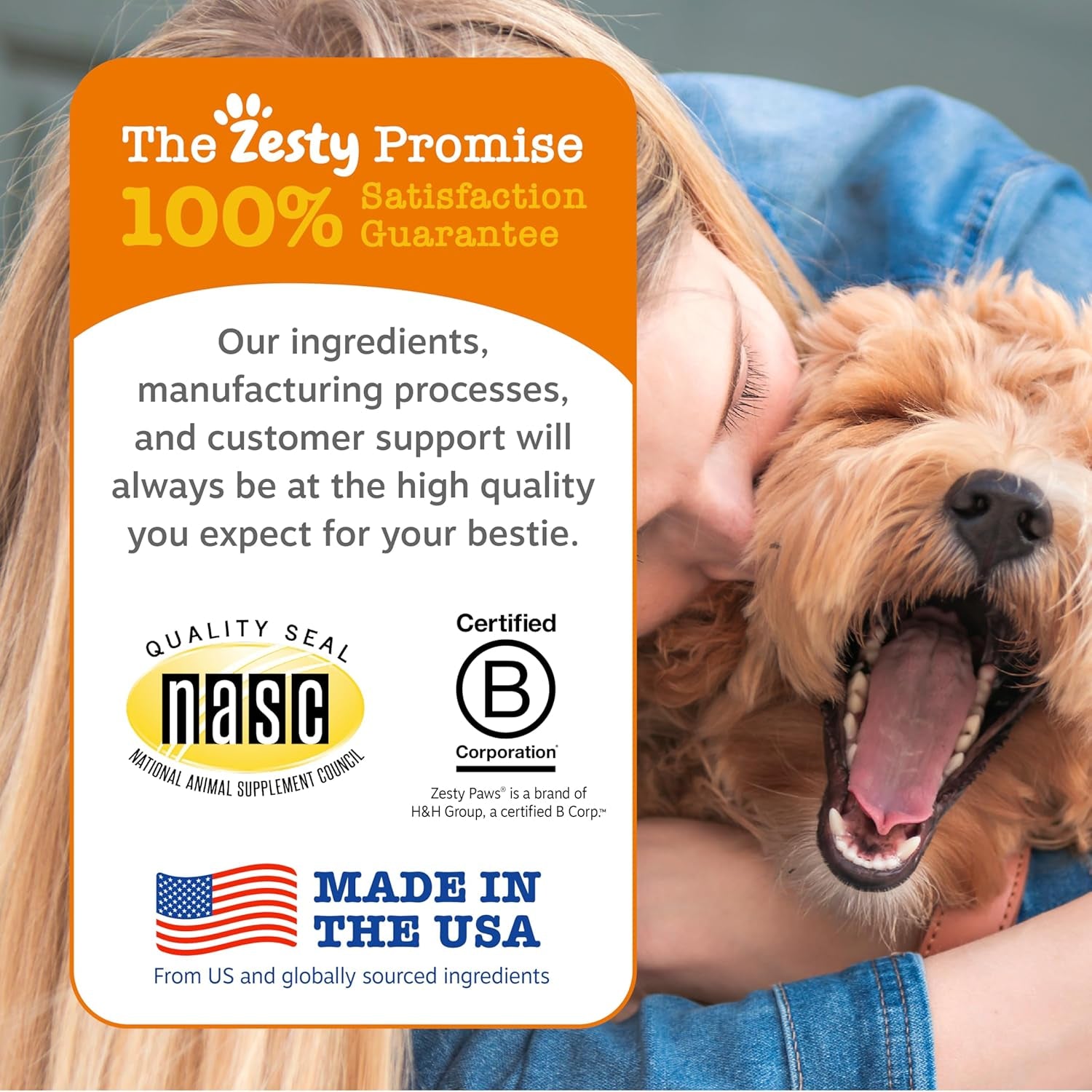 Zesty Paws Calming Chews for Dogs Composure & Relaxation for Everyday Stress & Separation Peanut Butter 90 Count