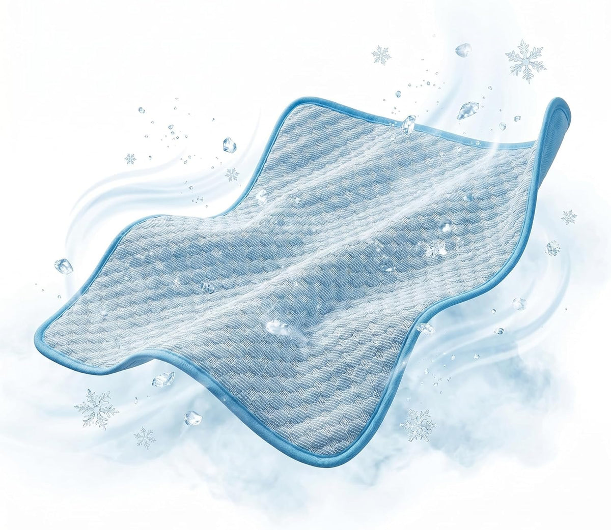 Dog Cooling Mat for Cats Small Pets, Gel Free Ice Silk Self Cooling Pad