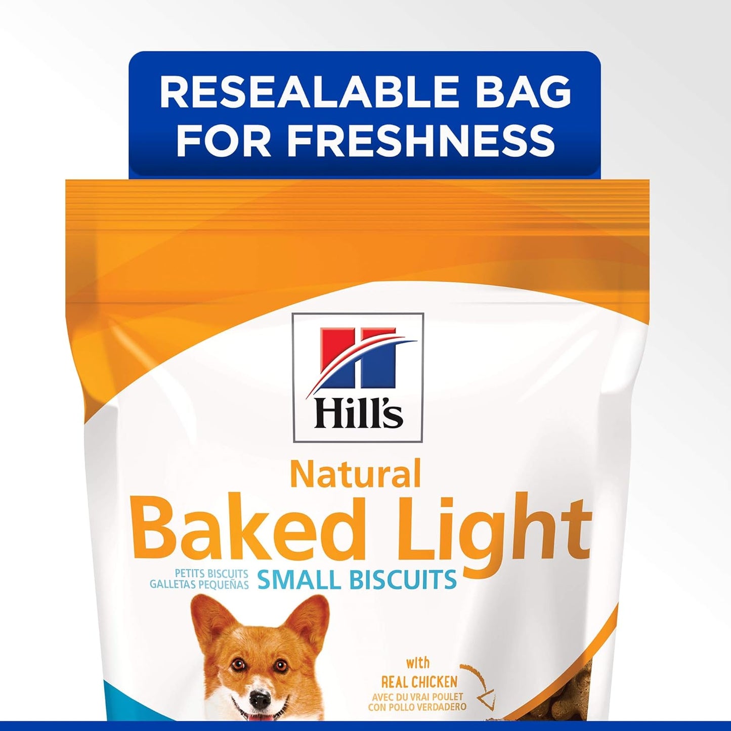 Hill'S Natural Baked Light Biscuit Treats for Small Dogs, Chicken, 8 Oz. Bag