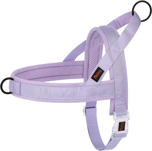 No Pull Dog Harness with Breathable Mesh Padded, Quick Fit & Easy on Dog Vest Harness for Small Medium Large Dogs Training Walking(Purple,S)
