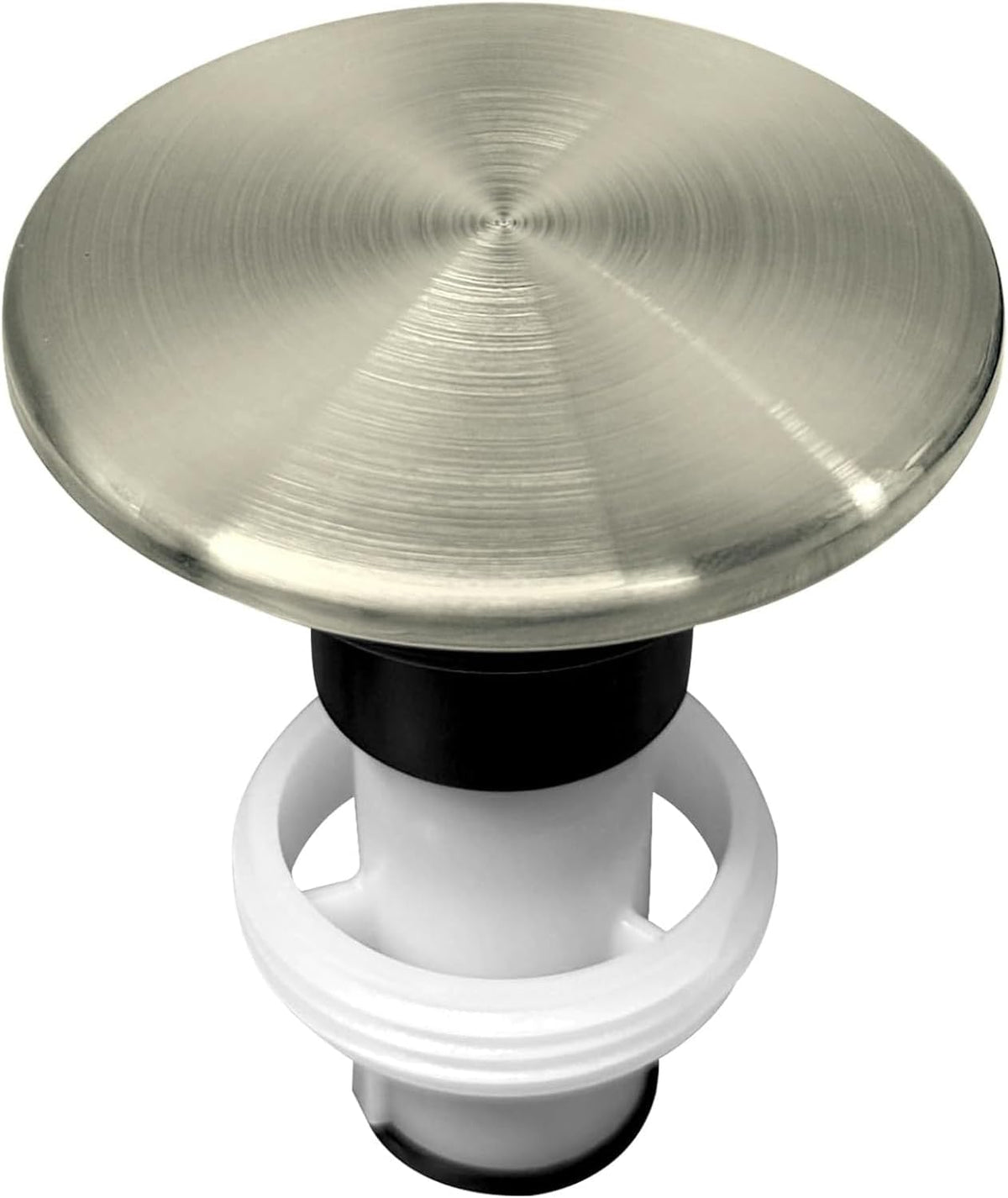 Pfister Push & Seal Drain Stopper without Logo, Brushed Nickel