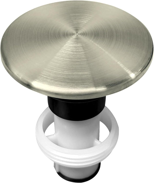 Pfister Push & Seal Drain Stopper without Logo, Brushed Nickel
