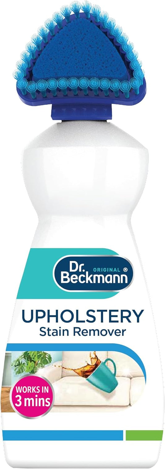 Dr. Beckmann Upholstery Stain Remover | Removes Even Stubborn Stains and Odours from Sofas, Car Seats Etc. | Incl. Applicator Brush | 400 Ml