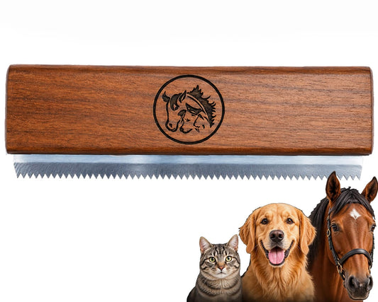 Dog Brush Deshedding Grooming Tools for Dogs & Cat Undercoat Pet Goompro Brush Dog Grooming Brush Pet Supplies Hair Remove Painlessly 95 Percent of Loose Hair Fur & Dirt (5Inch)