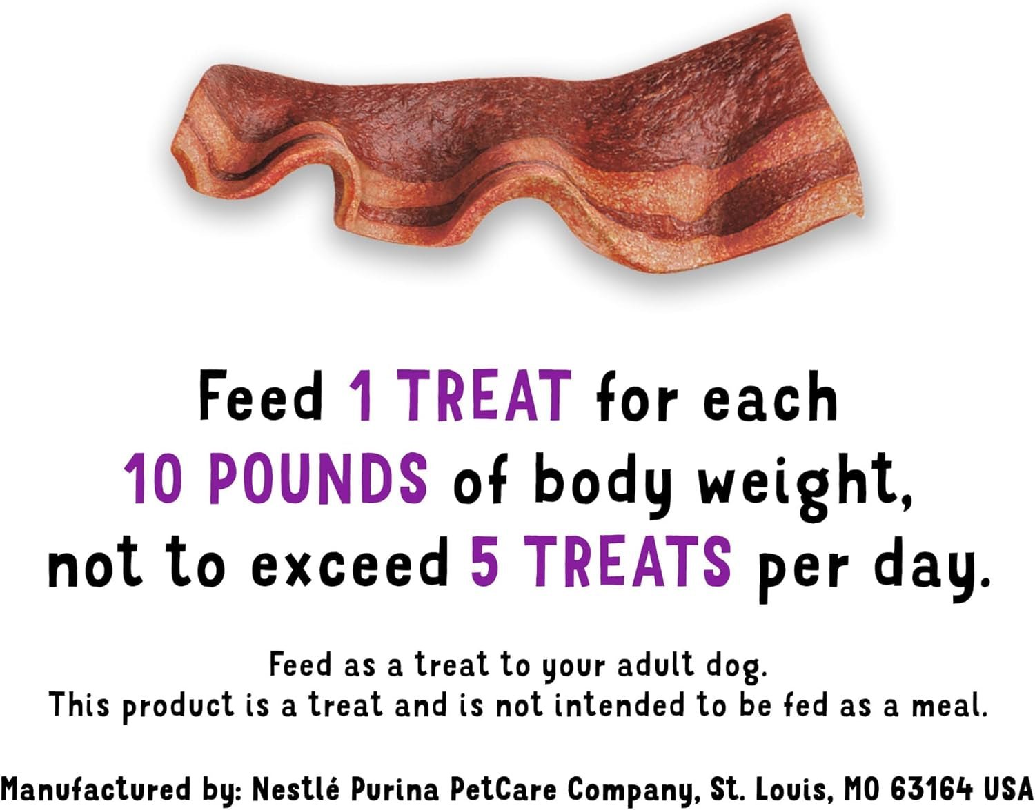 Purina Beggin' Strips Dog Treats, Original with Bacon Flavor - (Pack of 2) 26 Oz. Pouches